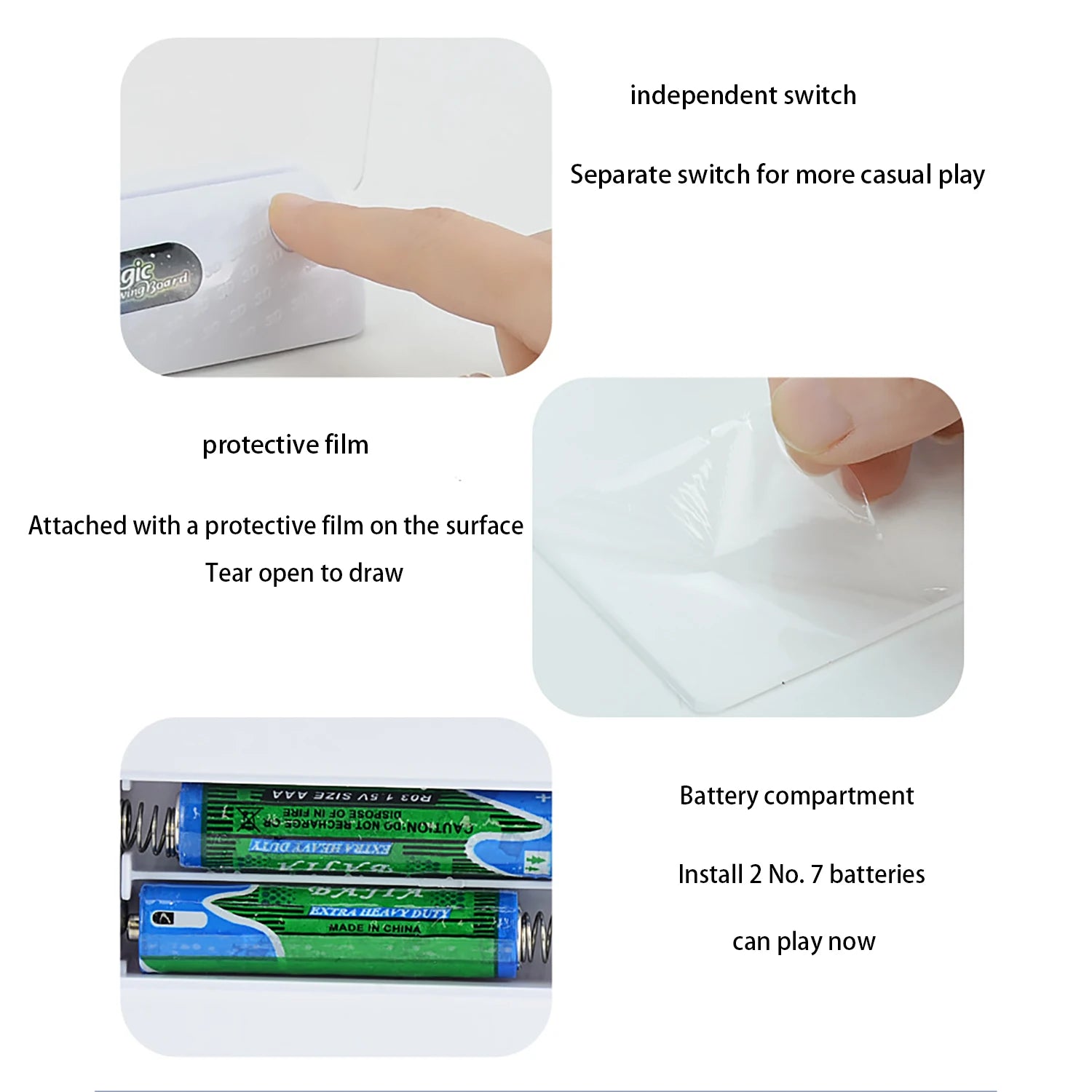 Children's 3D drawing board, 3D luminous board, LED luminous puzzle fluorescent board, magical drawing and writing board