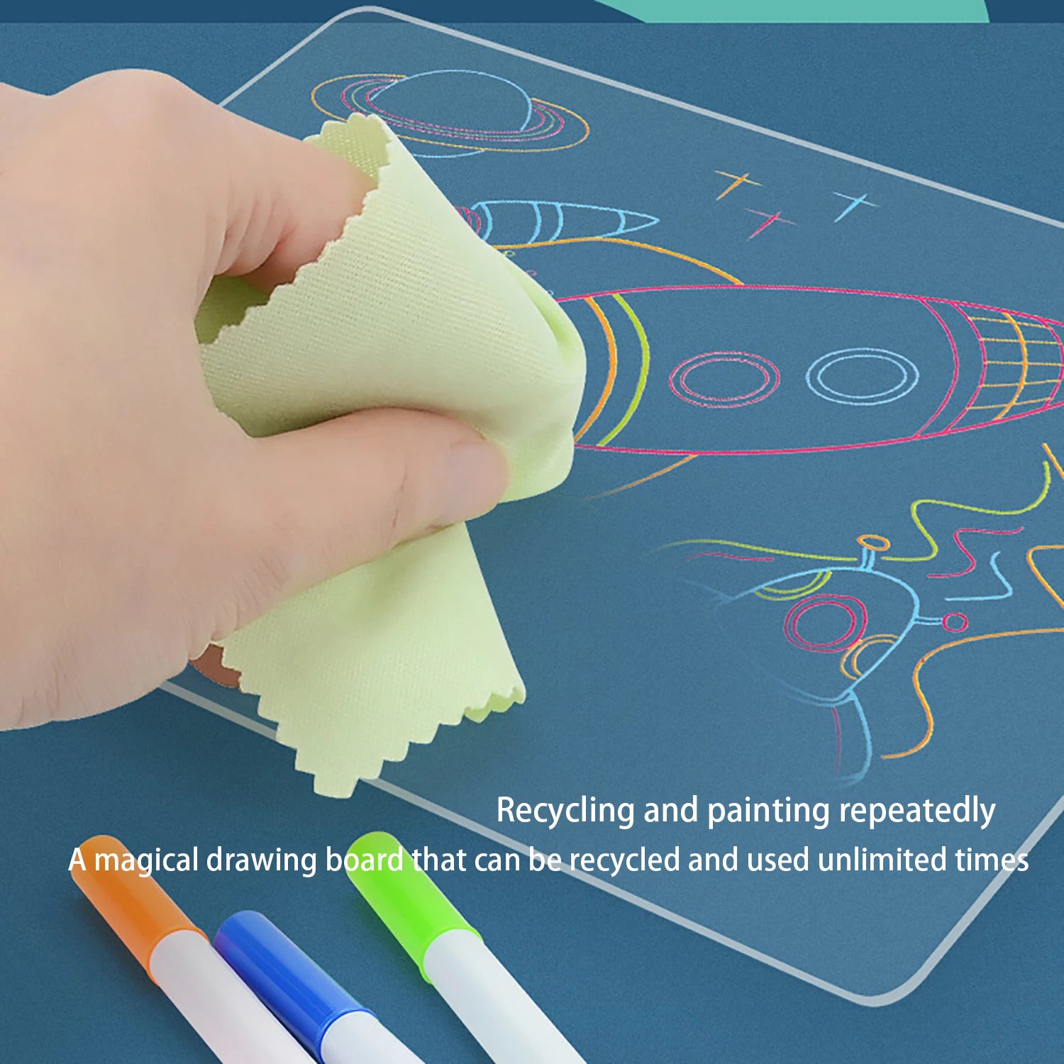 Children's 3D drawing board, 3D luminous board, LED luminous puzzle fluorescent board, magical drawing and writing board